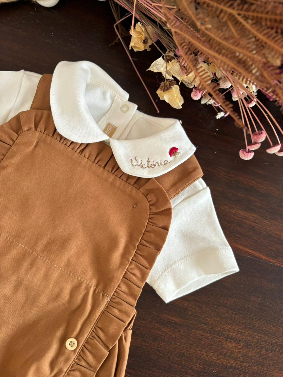 Conjunto Jardineira Personalizado Infantil