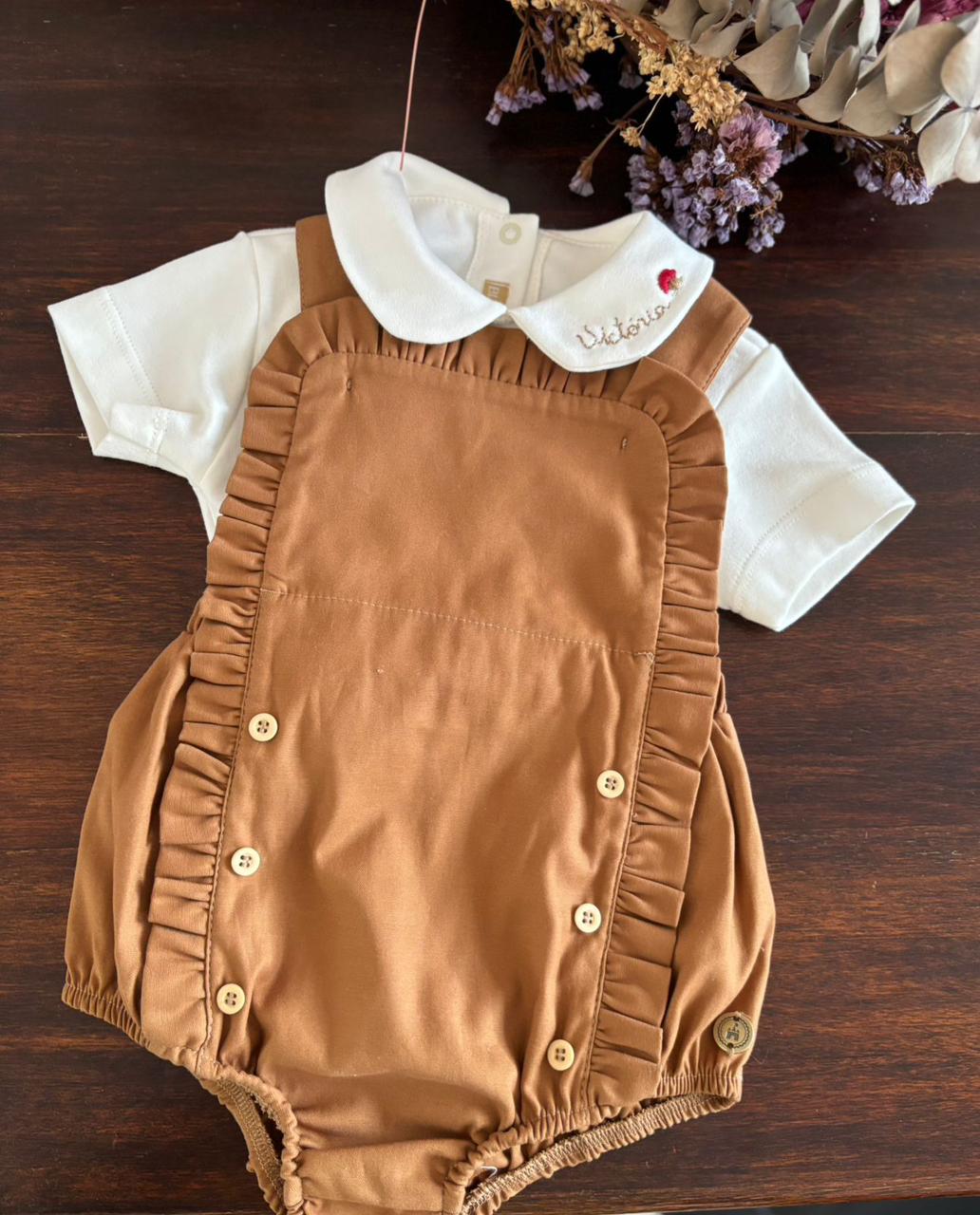 Conjunto Jardineira Personalizado Infantil