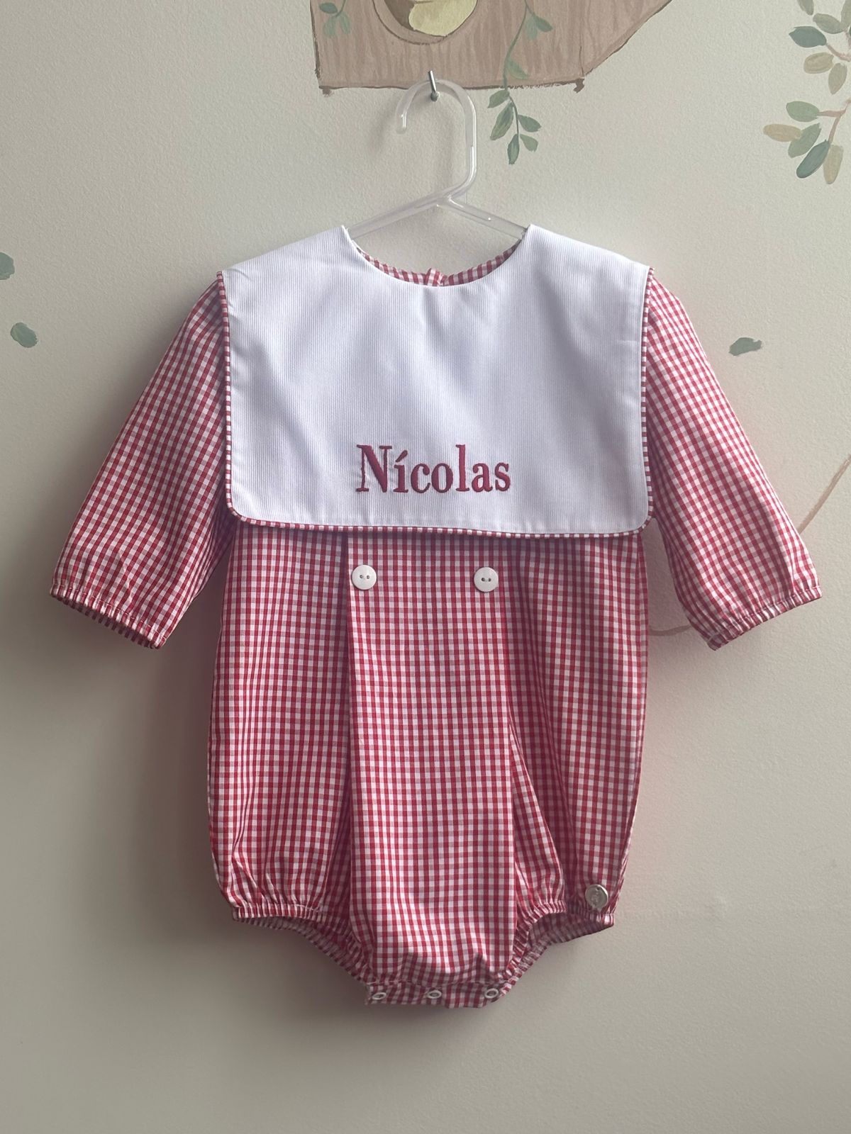 Romper Liam Infantil - Listrado Personalizável